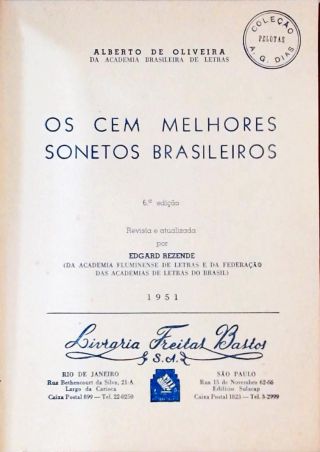 Os Cem Melhores Sonetos Brasileiros