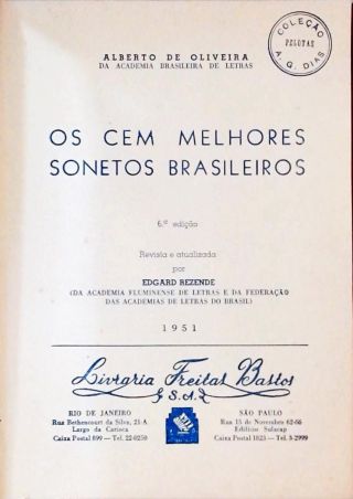 Os Cem Melhores Sonetos Brasileiros