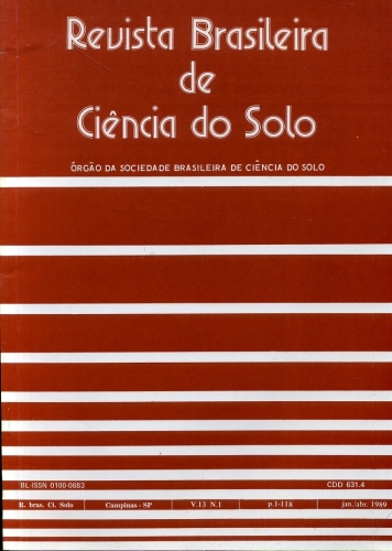 Revista Brasileira de Ciência do Solo ( vol. 14, nº1 )
