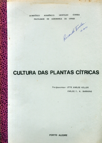 Cultura das Plantas Cítricas