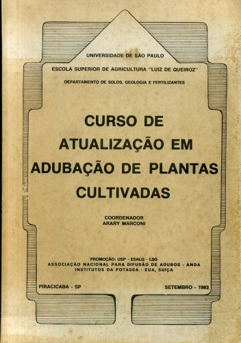 Curso de Atualização em Adubação de Plantas Cultivadas