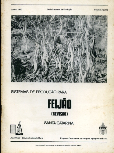Sistemas de Produção Para Feijão (N 209, Ano 1980)