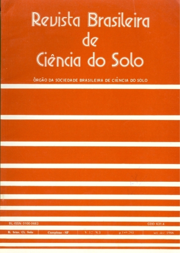 Revista Brasileira de Ciência do Solo (vol. 12, nº 3)