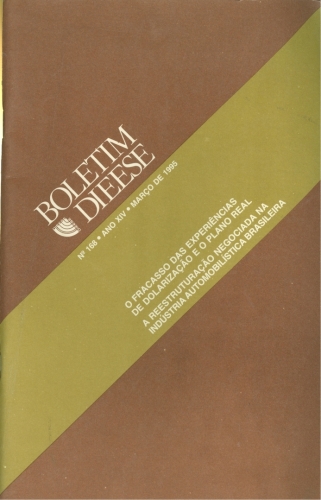 Boletim DIEESE (Ano XIV, N° 168, Março de 1995)