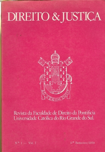 Direito & Justiça (Vol. 1, Nº 1, Ano 1979)