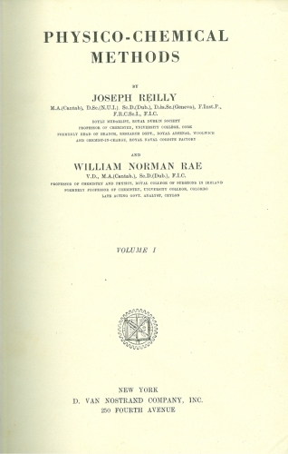 Physico-Chemical Methods (Em 3 volumes)
