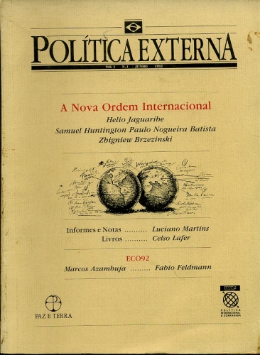 Política Externa ( Vol. 1 - Nº1)