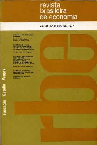 Revista Brasileira de Economia (Vol. 31 - Nº 2)