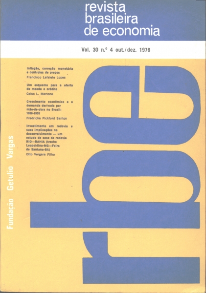 Revista Brasileira de Economia (Vol. 30, N° 4)