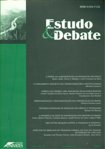 Estudo & Debate (vol. 9, nº 2)