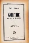 Goethe História de Um Homem - Em 2 Volumes