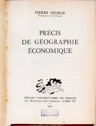 Précis de Géographie Économique