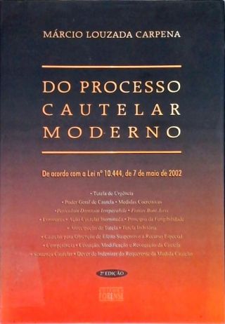 Do Processo Cautelar Moderno