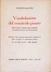 Vocabolarietto del Vernàcolo Pisano