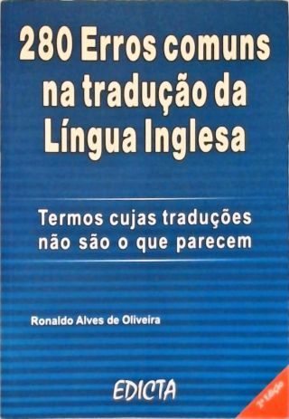 280 Erros Comuns Na Tradução Da Língua Inglesa