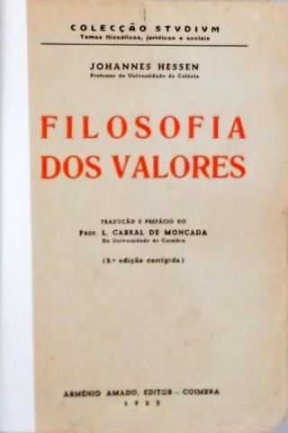 Filosofia dos Valores