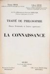 Traité de Philosophie La Connaissance