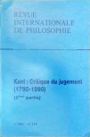 Revue Internationale de Philosophie - Kant: Critique du Jugement (1790-1990)