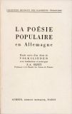 La Poésie Populaire en Allemagne