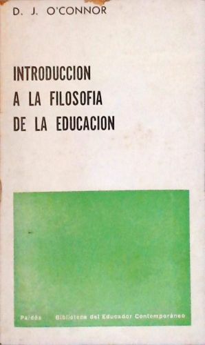 Introduccion A La Filosofia De La Educacion