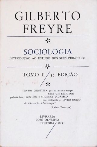 Sociologia - Tomo 2