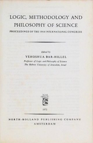 Logic, Methodology and Philosophy of Science