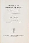 Problems of the Philosophy of Science