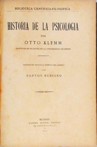 Historia de la Psicologia