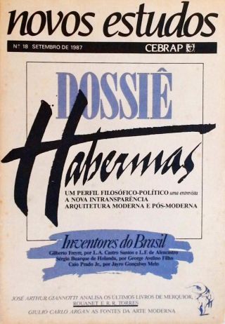 Novos Estudos Nº 18 - Dossiê Habermas