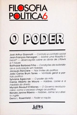 Filosofia Política - Vol. 6