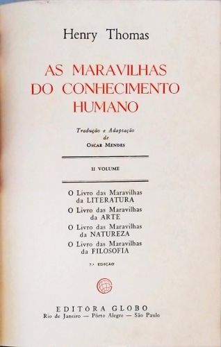 Maravilhas do Conhecimento Humano - Vol. 2