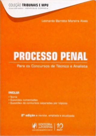 Processo Penal para os Concursos de Técnico e Analista