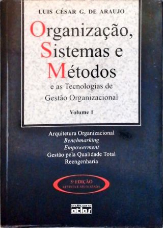 Organização, Sistemas E Métodos - Vol. 1