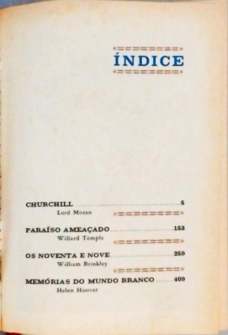 Churchill - Paraíso Ameaçado - Os Noventa e Nove - Memórias do Mundo Branco