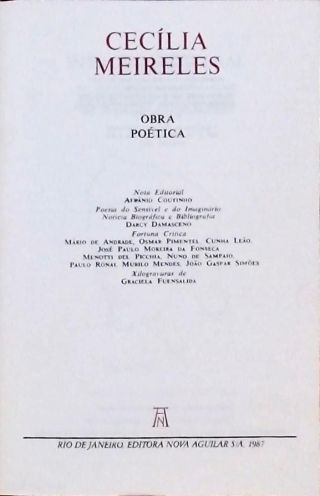 Obra Poética - Volume Único