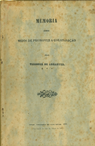 Memoria sobre Meios de Promover a Colonisação