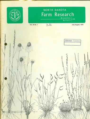 North Dakota Farm Research (Vol. 36 Nº 1)