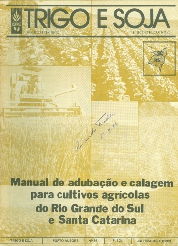 Boletim Técnico Trigo e Soja (Nº 56)