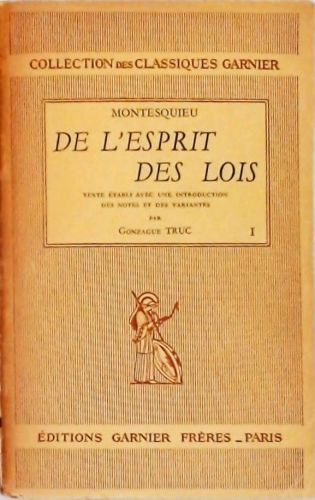 De Le Esprit De Lois - Em 2 Volumes