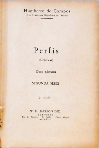 Perfís - Primeira Série