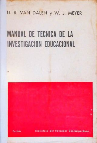 Manual de Tecnica de la Investigacion Educacional