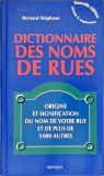 Dictionnaire Des Noms de Rues