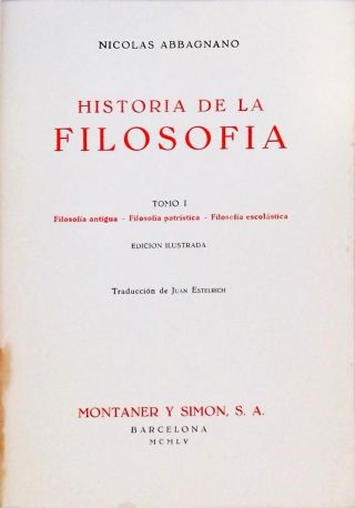 Historia De La Filosofia - Em 3 Volumes