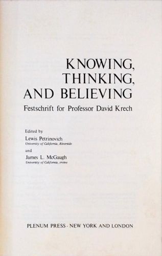Knowing, Thinking and Believing