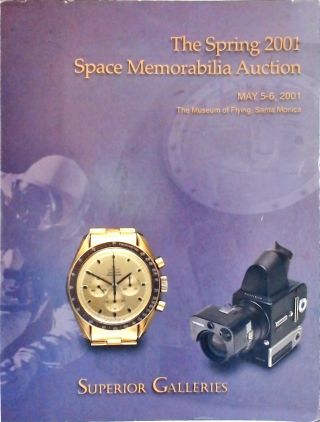 The Spring 2001 Space Memorabilia Auction