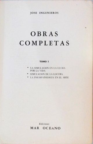 Obras Completas de Jose Ingenieros - 8 volumes