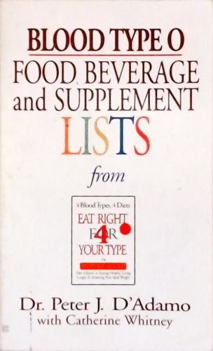 Blood Type O - Food, Beverage and Supplement