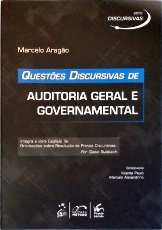 Questões Discursivas De Auditoria Geral E Governamental 