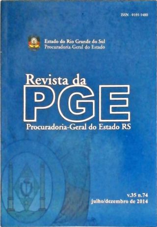 Revista da PGE Procuradoria-Geral do Estado do RS - Vol. 35 Nº 74