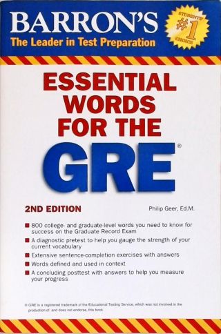 Essential Words For The Gre